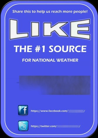 Amateur-run Facebook pages should not mislead readers into believing that their information is better than that of the National Weather Service