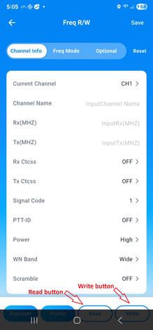 A screen shot shows how Radioditty's Android app allows the Android navigation bar to obscure important functions.